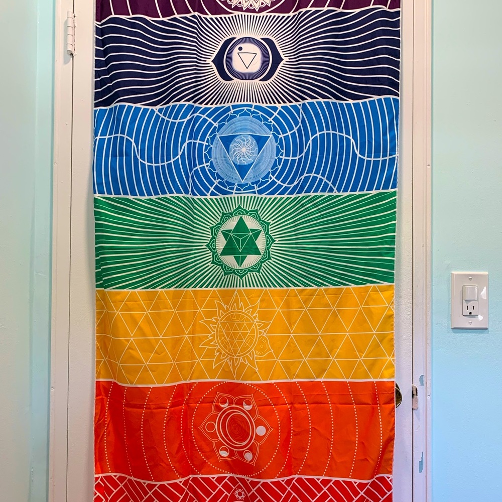 New w/o Tags: Chakra Multi-use Scarf / Tapestry / Throw